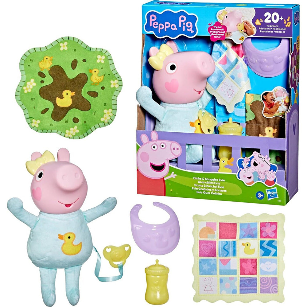Hasbro Peppa PigOinks Kαι Snuggles Evie Διαδραστική Κούκλα Μωρού 