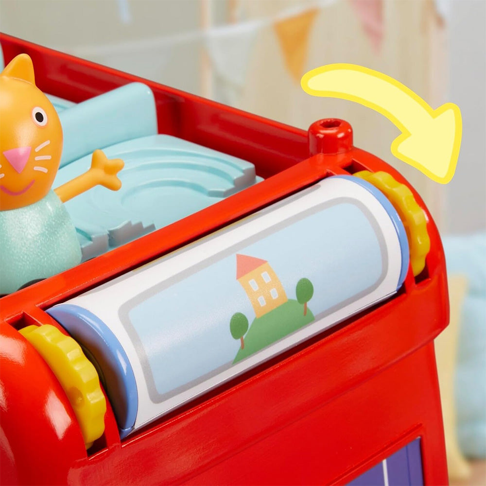 Hasbro Peppa Pig Peppas 2-In-1 Party Bus Playet Με Φιγούρες Και Αξεσουάρ Παιχνιδιών