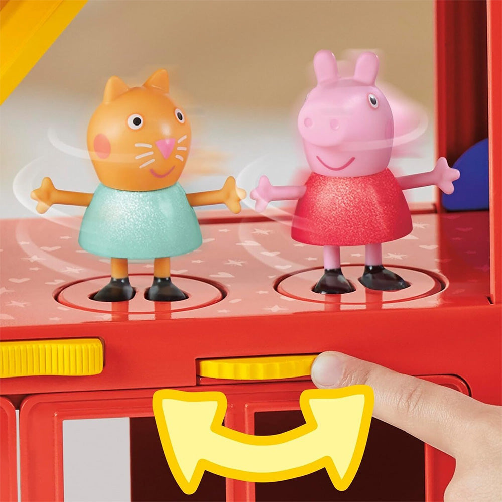 Hasbro Peppa Pig Peppas 2-In-1 Party Bus Playet Με Φιγούρες Και Αξεσουάρ Παιχνιδιών