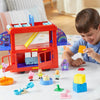Hasbro Peppa Pig Peppas 2-In-1 Party Bus Playet Με Φιγούρες Και Αξεσουάρ Παιχνιδιών