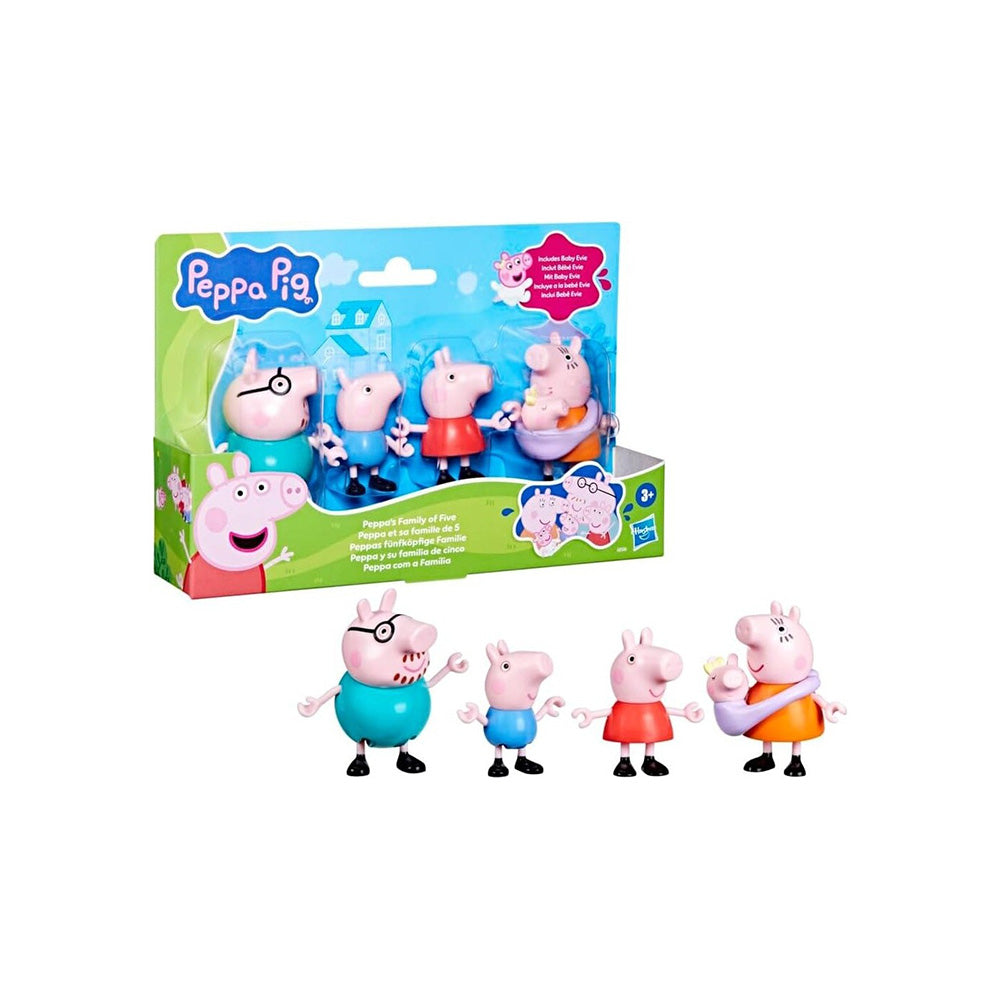 Hasbro Peppa Pig Peppas Family Of Five Figure Set 
