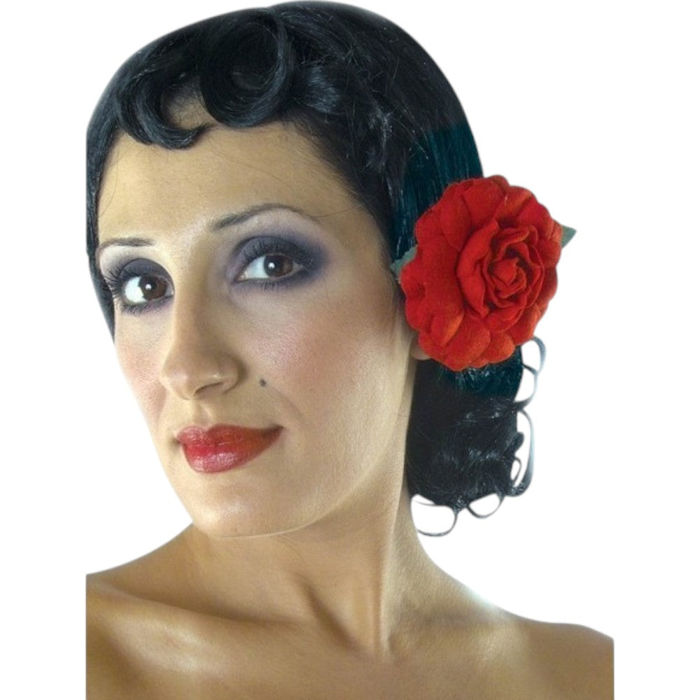 MaskarataΠερούκα Σπανιόλας Με Λουλούδιpapell.gr