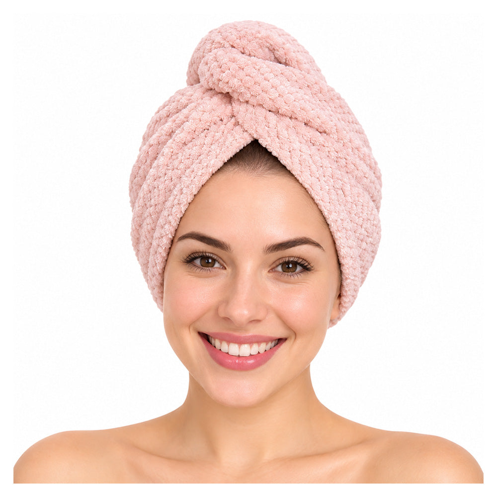 Πετσέτα Στεγνώματος Μαλλιών Turban σε 4 Χρώματα