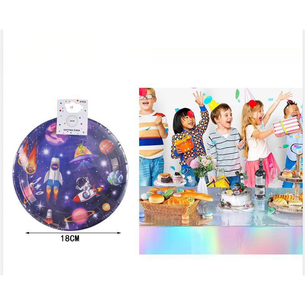 OEMΠιατάκια Για Party Διάστημα 18εκ 6Τμχpapell.gr