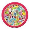 Πιατάκια Καραμέλα Happy Birthday Σετ 6Τμχ 18εκ