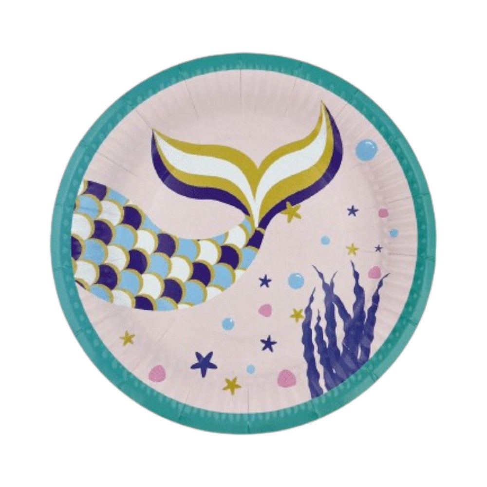 OEMΠιατάκια Party Ουρά Γοργόνας 10 Τμχpapell.gr