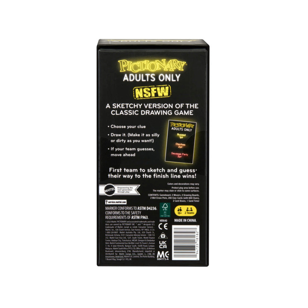 Pictionary Adults Only 18+ 