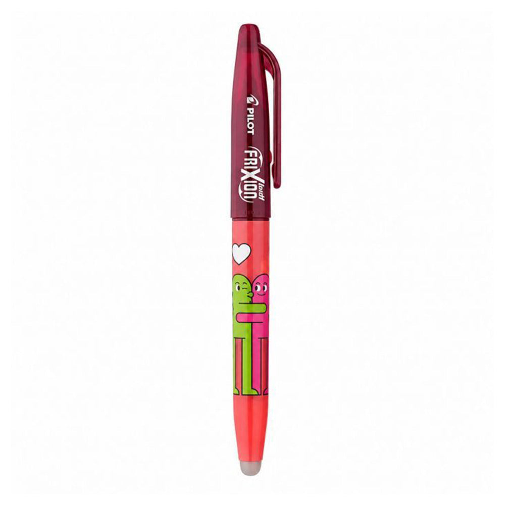 Pilot Στυλό Frixion Ball Best Friends Hug Ροζ με Μπορντώ Καπάκι Μπλε Μελάνι 0.7mm