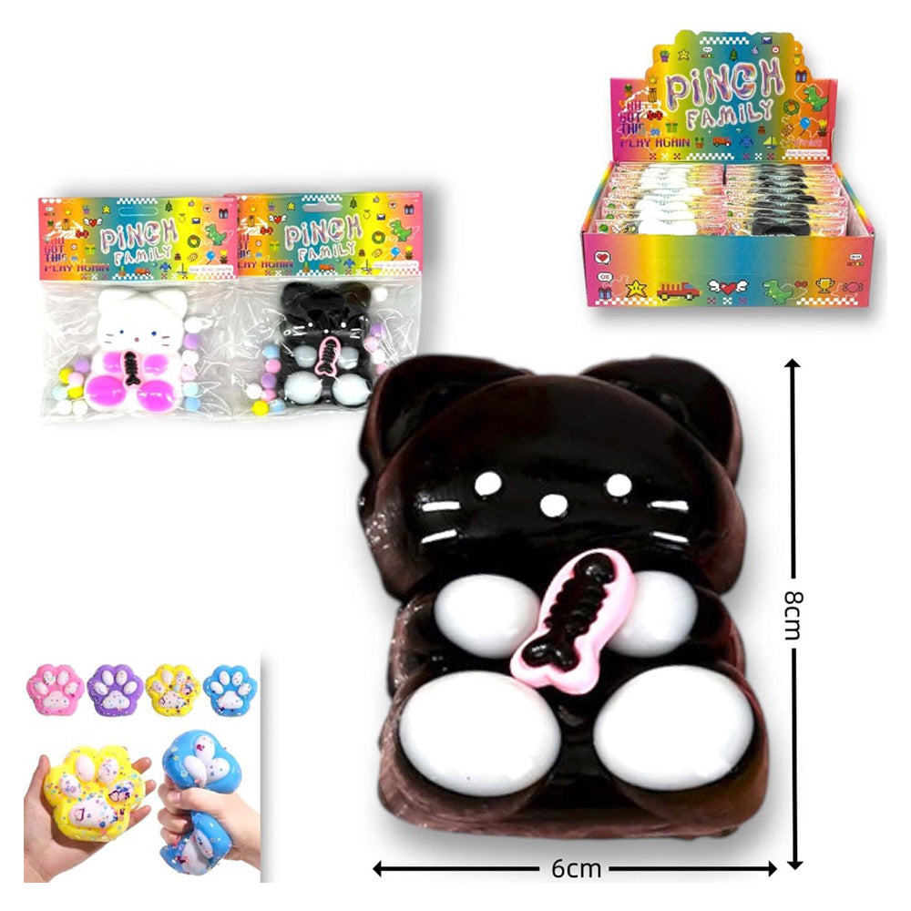 Pinch Family Squishy Γατούλα 8x6 εκ σε 2 Χρώματα 