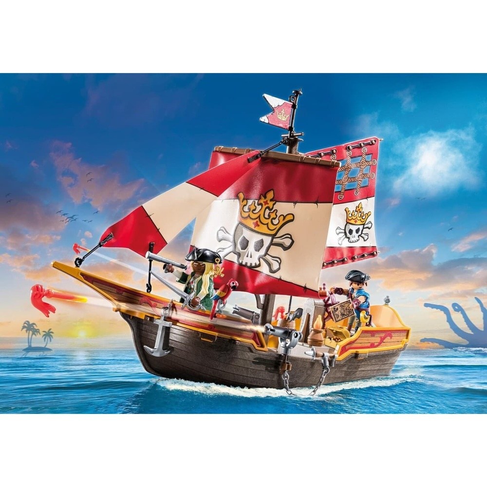 71418 Playmobil Pirates Πειρατικη Γαλερα Ο Βασιλιας Των Πειρατων