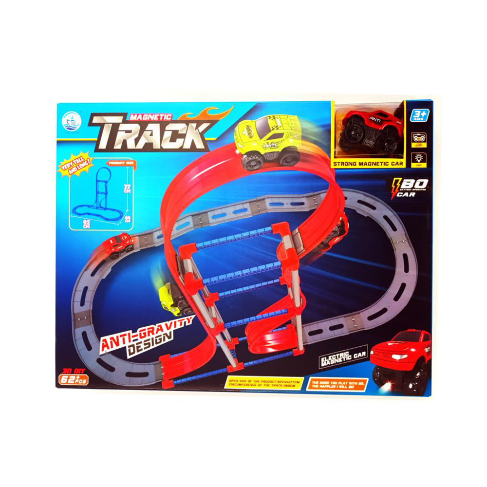 Πίστα Μαγνητικός Αυτοκινητόδρομος Με Φως 48Χ7Χ36.5 Εκ