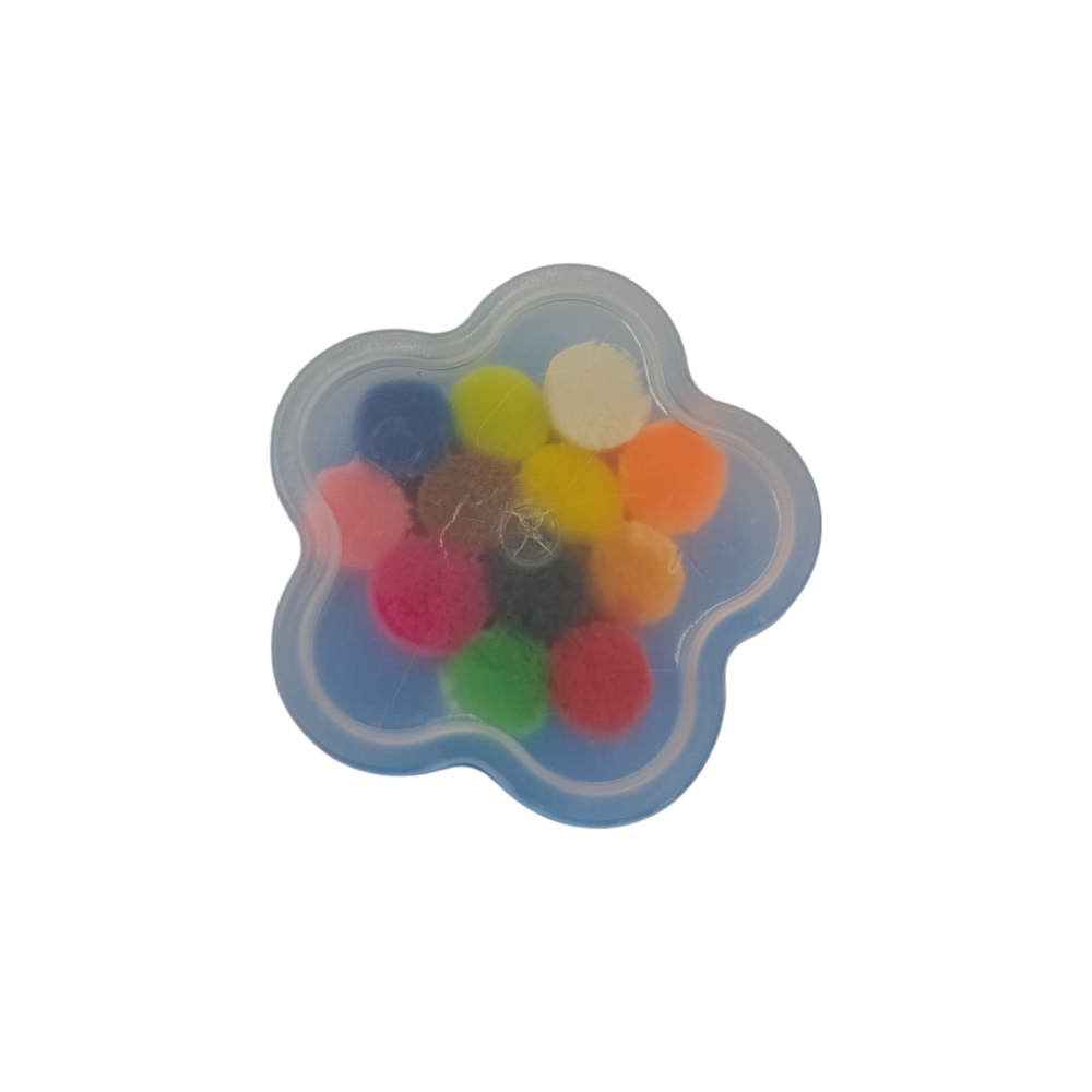 Σετ Πλαστελίνες 6 Βαζάκια Λουλουδάκια Διάφορα Χρώματα