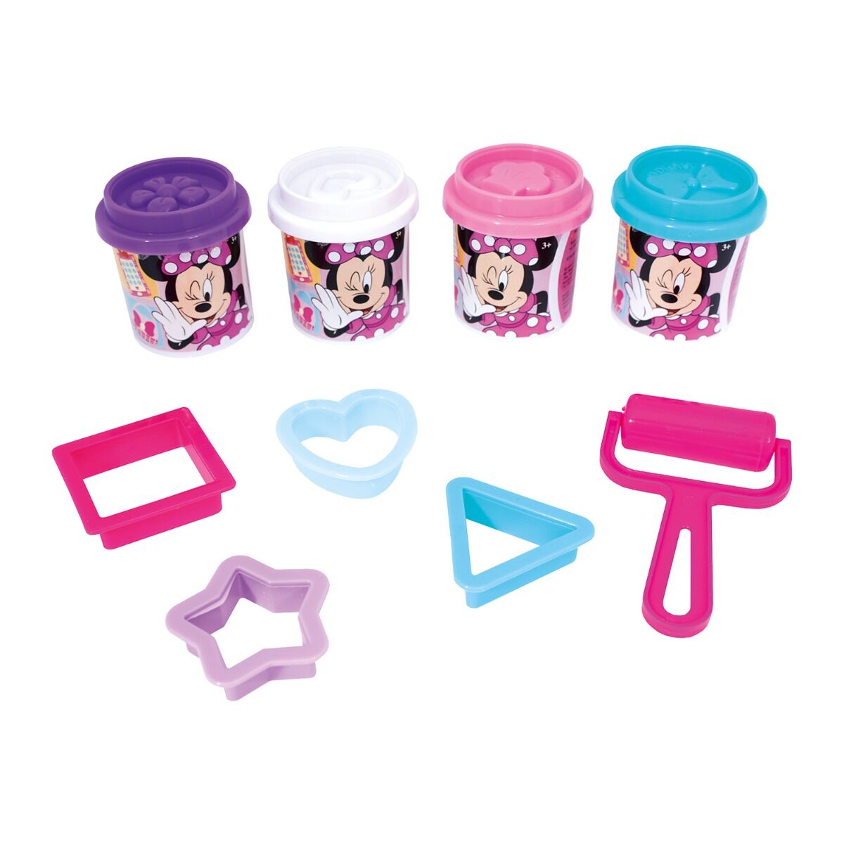 AS Πλαστελίνη Disney Minnie Τσάντα Πλάτης Με 4 Βαζάκια Καπάκια Καλουπάκια & 5 Εργαλεία 200gr Για 3+ Χρονών