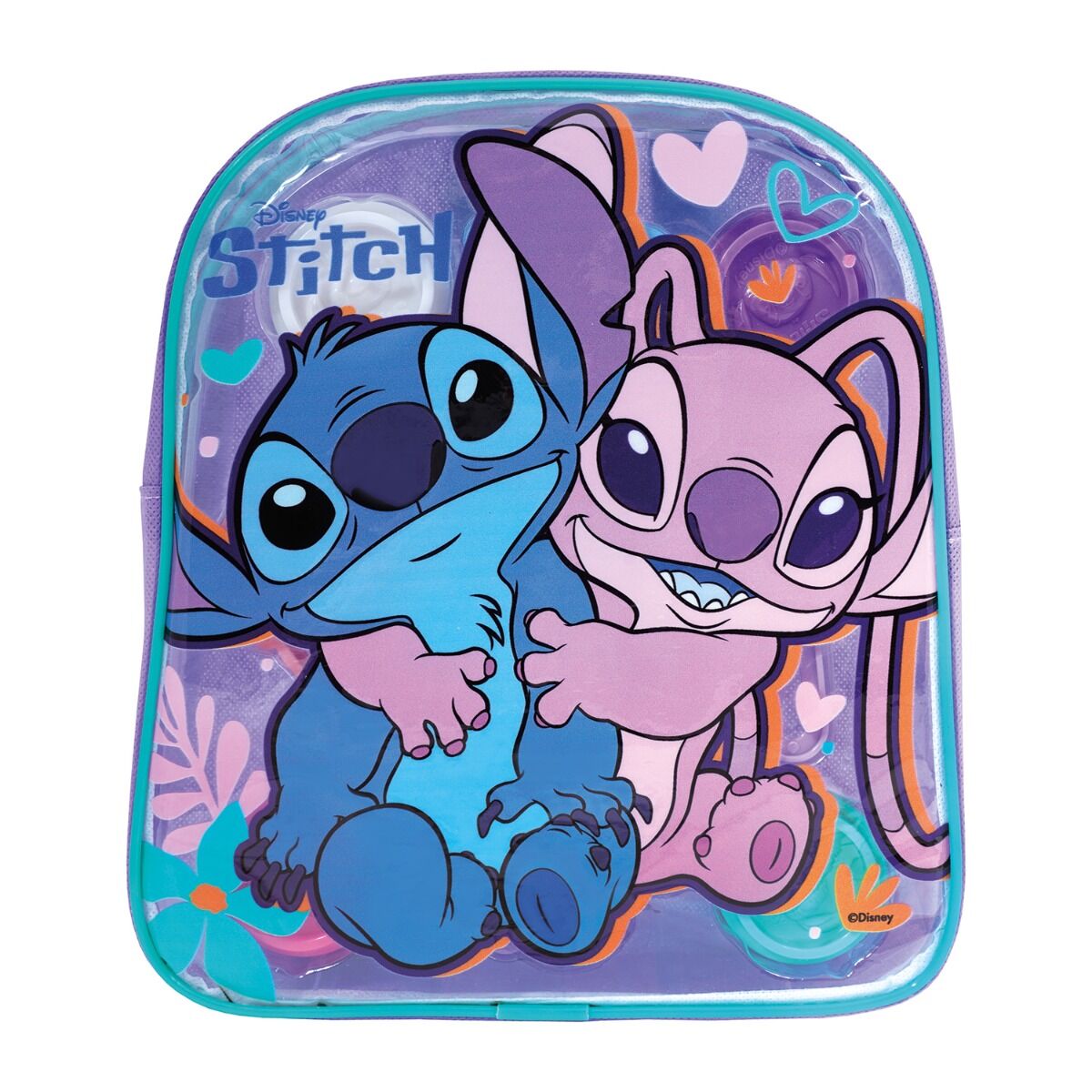 AS Πλαστελίνη Disney Stitch Τσάντα Πλάτης Με 4 Βαζάκια Καπάκια Καλουπάκια & 5 Εργαλεία 200gr Για 3+ Χρονών
