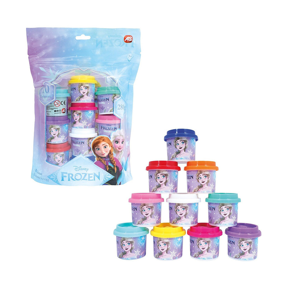 AS Πλαστελίνη Frozen Icy Adventure σε Σακουλάκι με 10 Βαζάκια