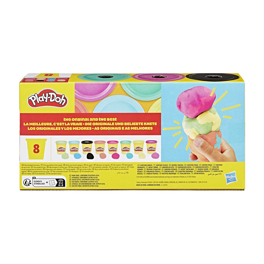 Hasbro Play-Doh Σετ 8 Βαζάκια Vibrant 