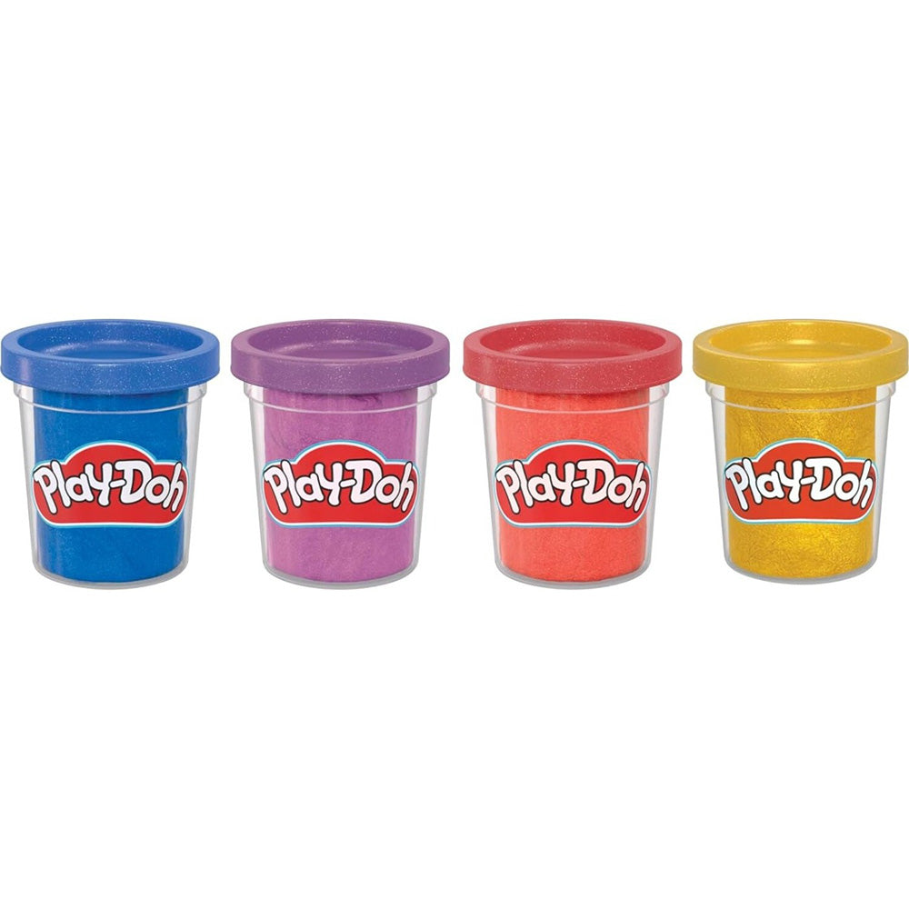 Hasbro Play-Doh 4 Metallic Shine Compound 
