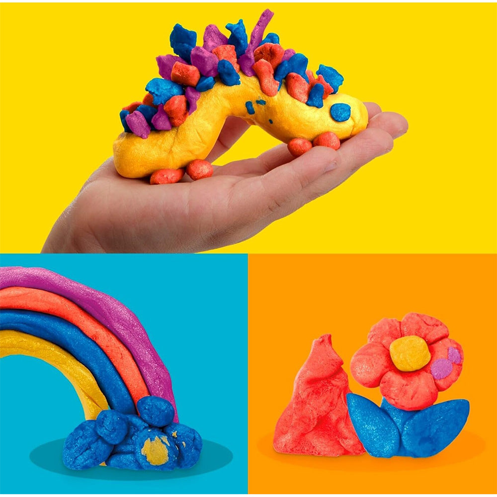 Hasbro Play-Doh 4 Metallic Shine Compound 