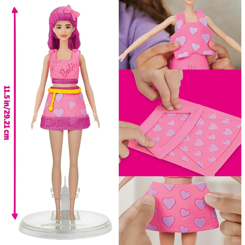 Hasbro Play-Doh Barbie Hearts And Hair Doll Set 