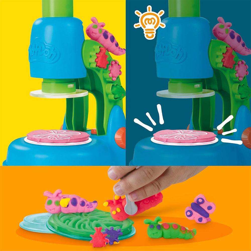 Hasbro Play-Doh Light And Look Microscope Playset 