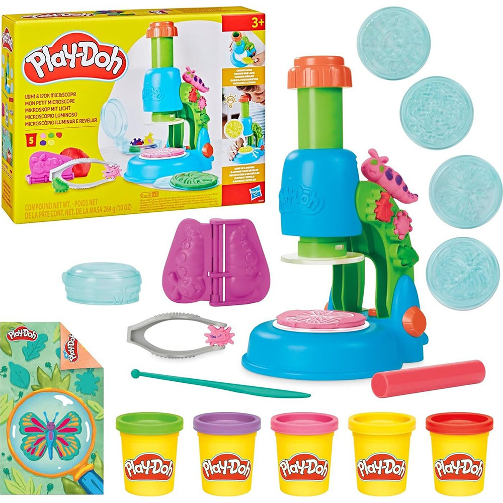 Hasbro Play-Doh Light And Look Microscope Playset 