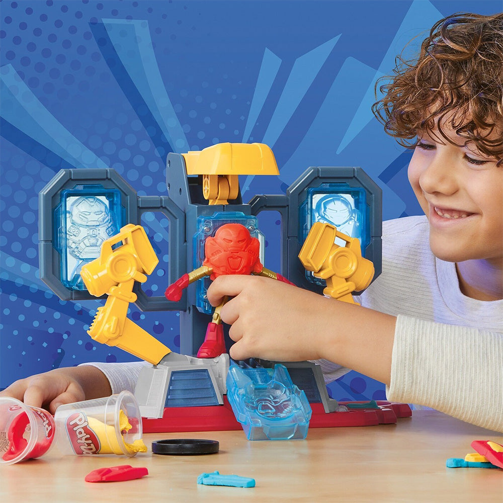 Hasbro Play-Doh Marvel Hero Adventure Set Με 3 Φιγούρες 