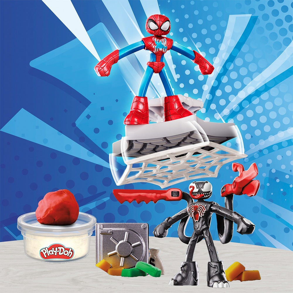 Hasbro Play-Doh Marvel Hero Adventure Set Με 3 Φιγούρες 