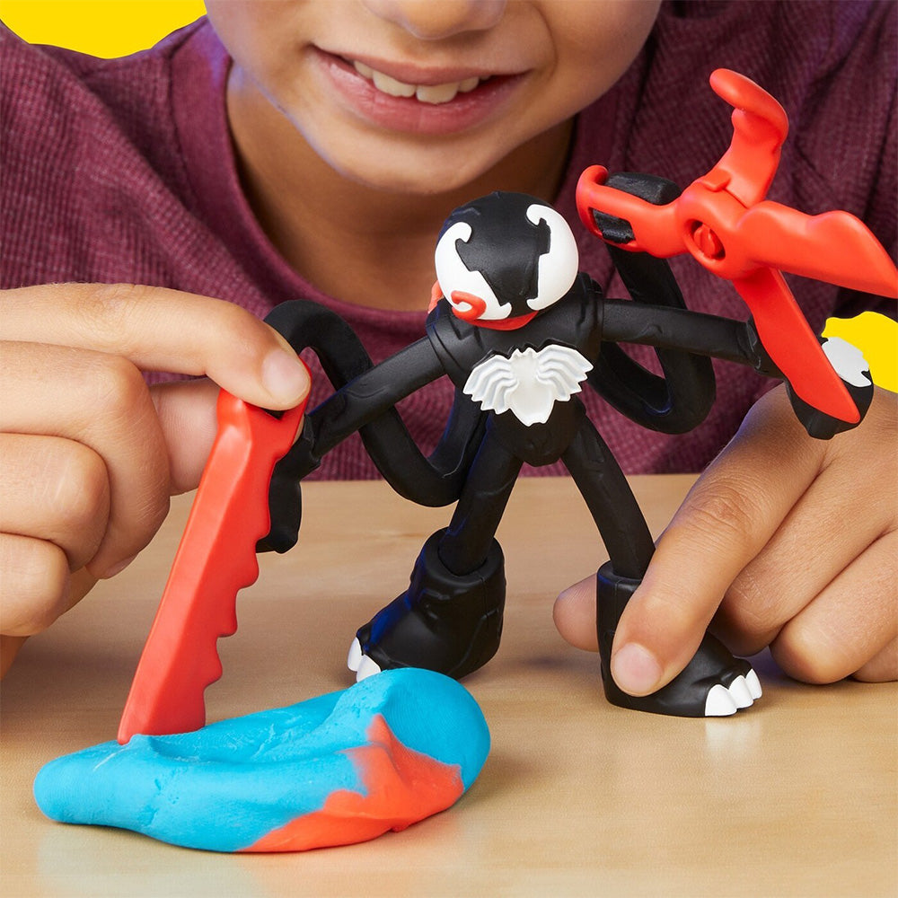 Hasbro Play-Doh Marvel Spiderman Launch And Suce Battle Με 2 Φιγούρες Δράσης 