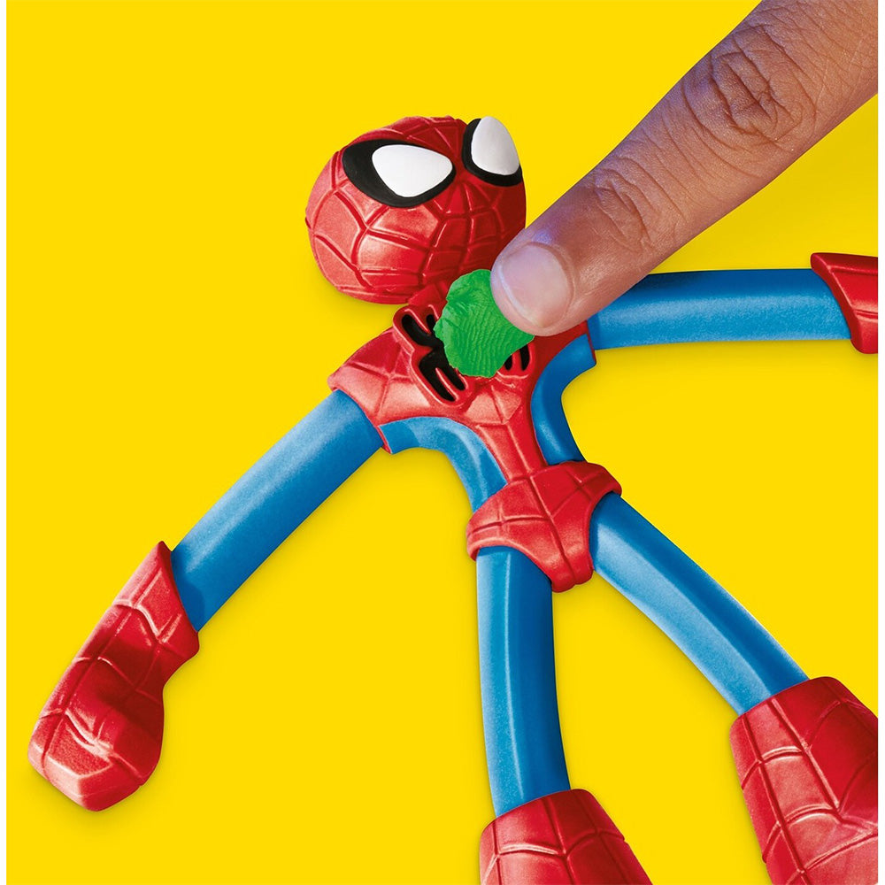 Hasbro Play-Doh Marvel Spiderman Launch And Suce Battle Με 2 Φιγούρες Δράσης 