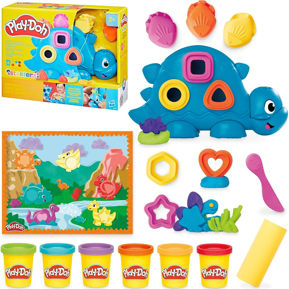 Hasbro Play-Doh Starters Shapes And Colors Dinosaur 