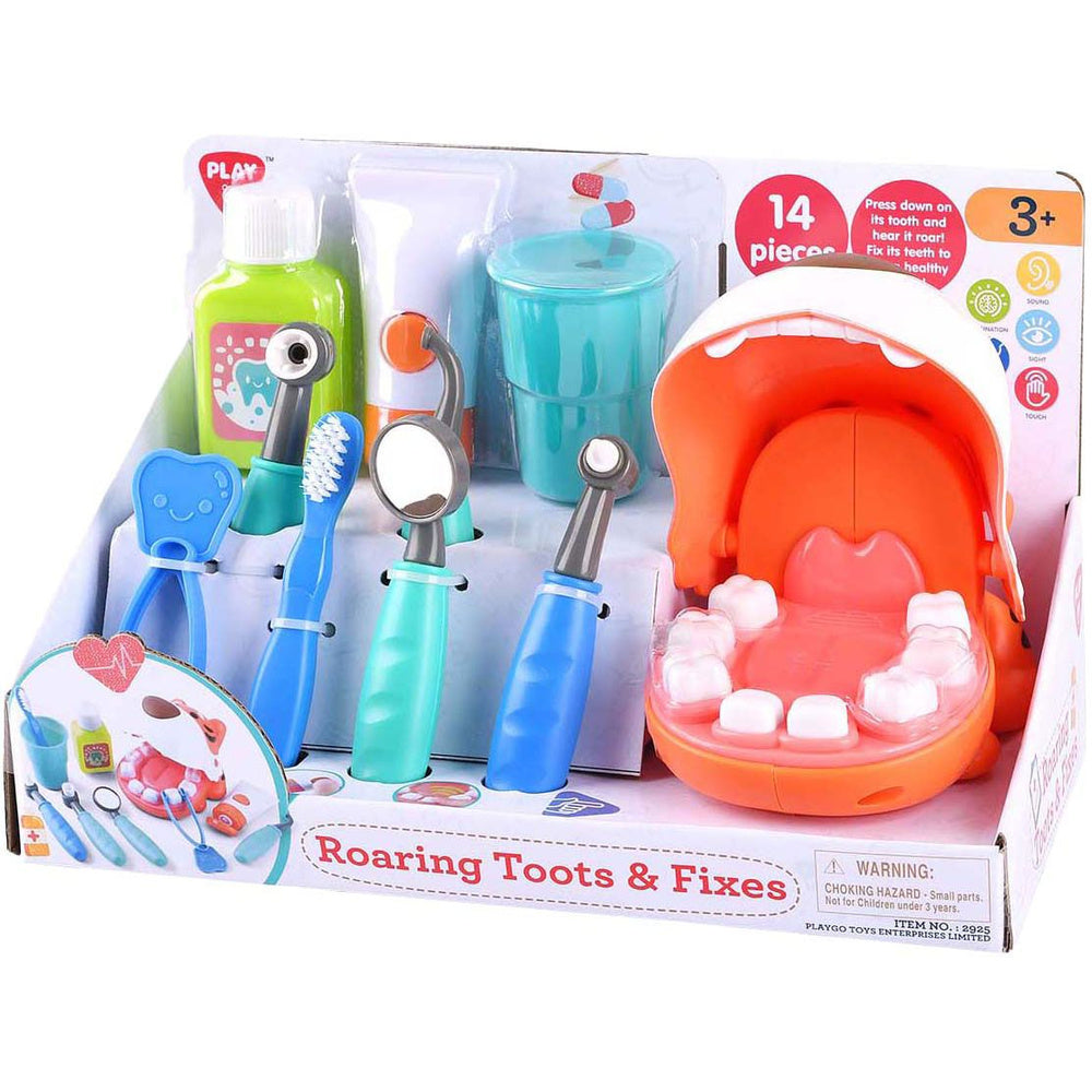 Playgo Σετ Οδοντιάτρου Roaring Toots & Fixes B/O 14Τμχ (2925) — εικόνα 2