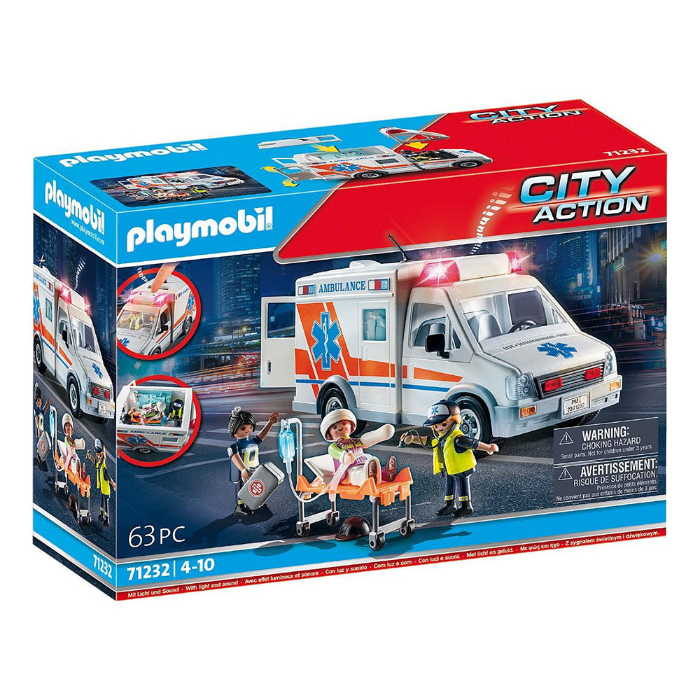 71232 Playmobil City Action Ασθενοφόρο Με Διασώστες 