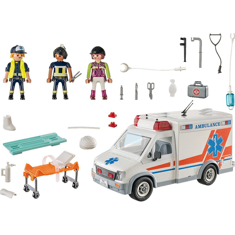 71232 Playmobil City Action Ασθενοφόρο Με Διασώστες 