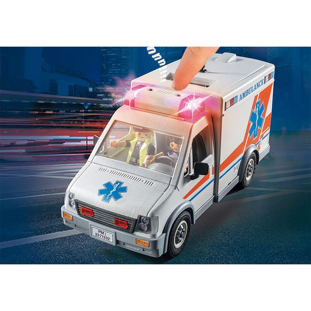 71232 Playmobil City Action Ασθενοφόρο Με Διασώστες 
