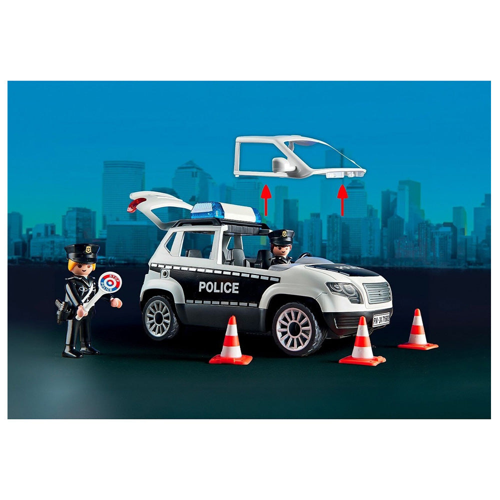 71602 Playmobil Action Heroes Αστυνομικό Τμήμα Με Περιπολικό Και Ελικόπτερο 