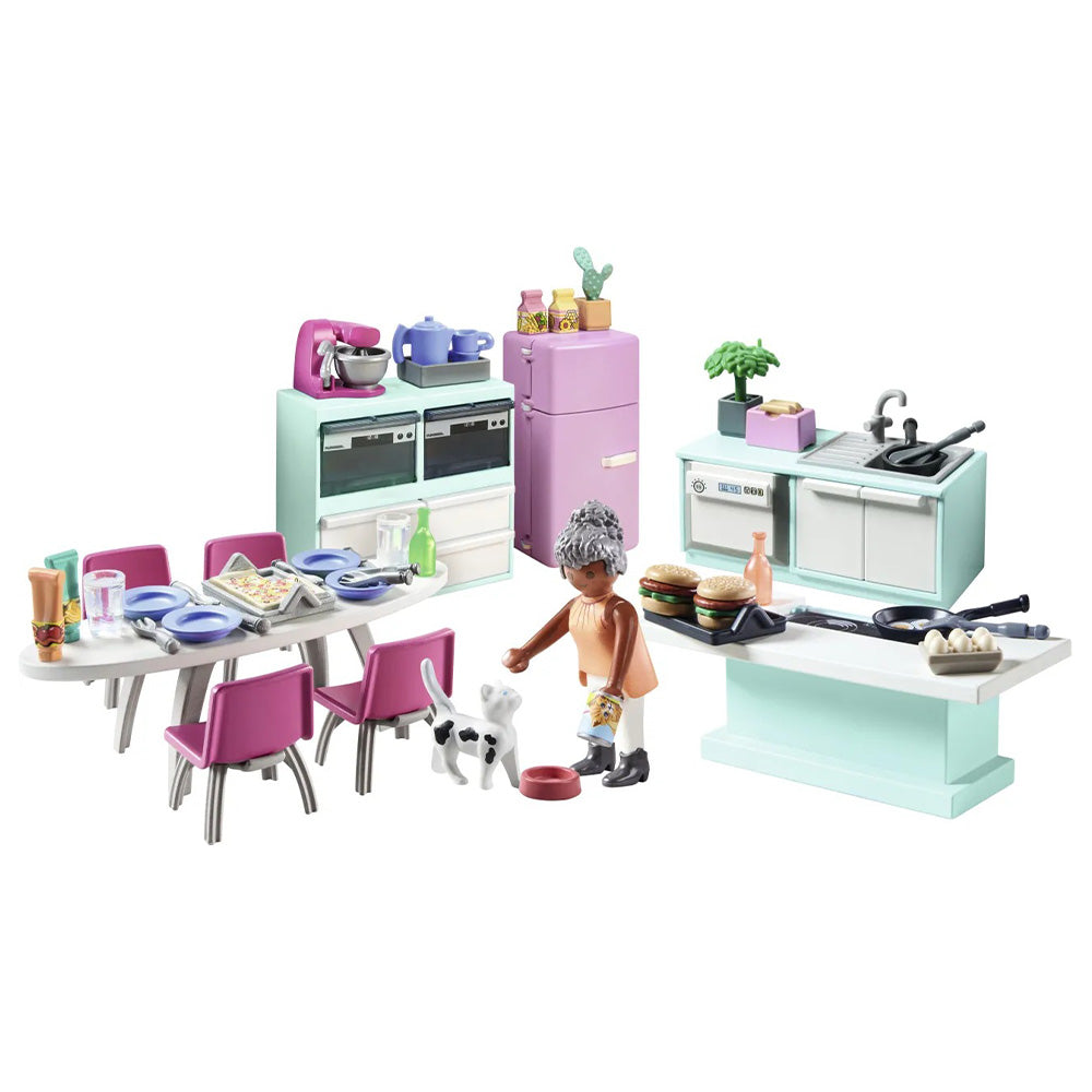 71608 Playmobil My Life Μοντέρνα Κουζίνα με Τραπεζαρία