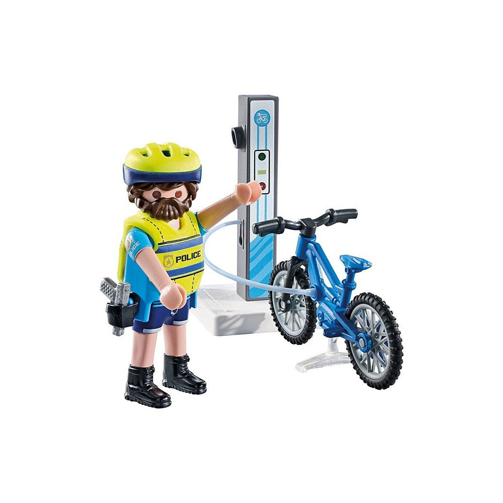 71732 Playmobil Action Heroes Αστυνόμος Με Ηλεκτρικό Ποδήλατο 