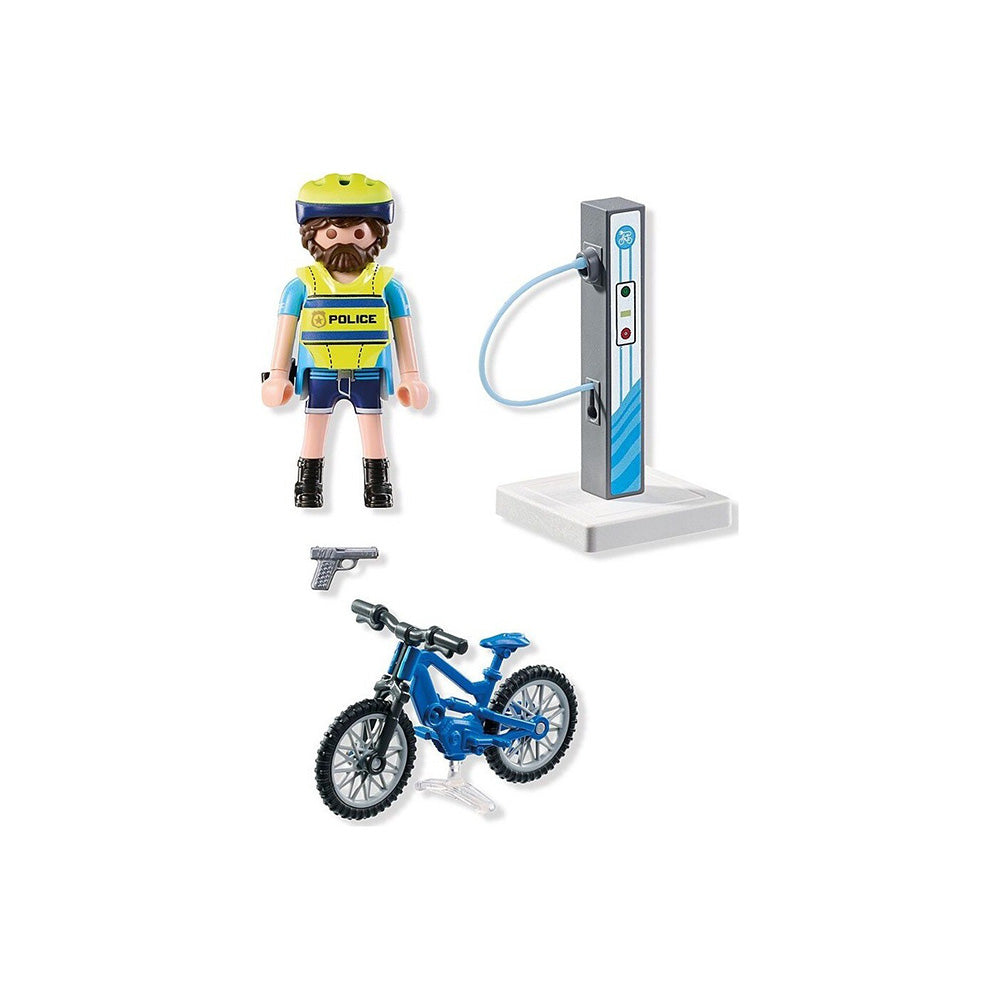 71732 Playmobil Action Heroes Αστυνόμος Με Ηλεκτρικό Ποδήλατο 