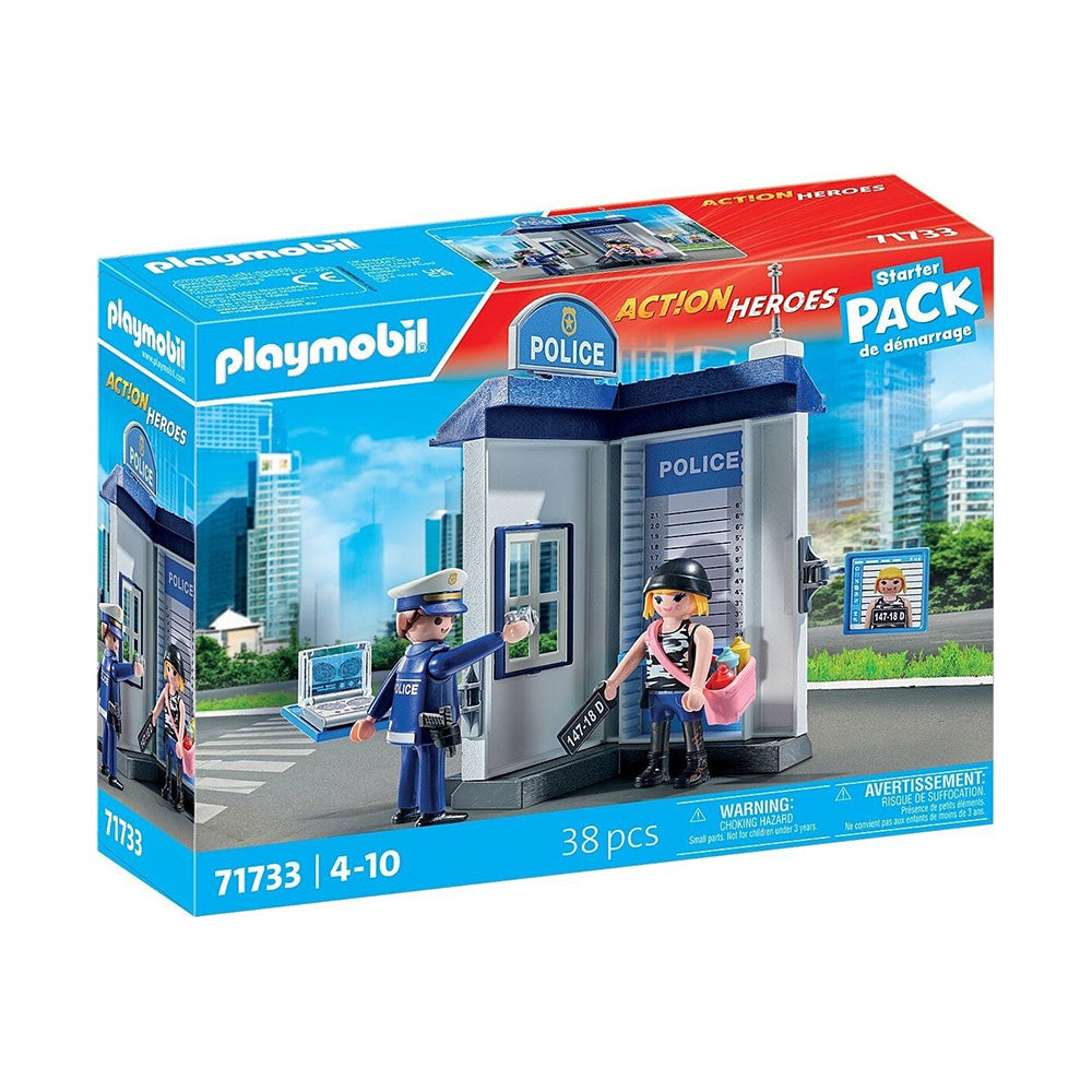 71733 Playmobil Action Heroes Starter Pack Δωμάτιο Εξακρίβωσης Στοιχείων Συλληφθέντων 