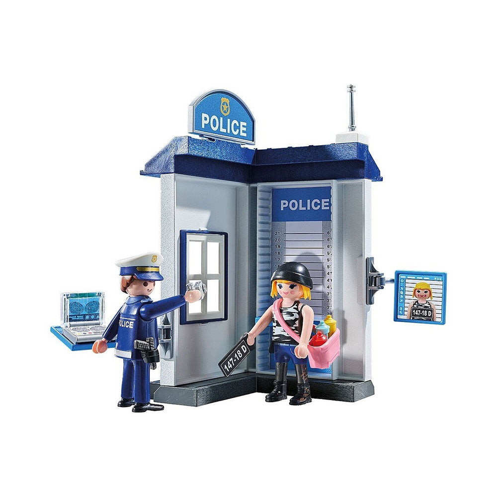 71733 Playmobil Action Heroes Starter Pack Δωμάτιο Εξακρίβωσης Στοιχείων Συλληφθέντων 