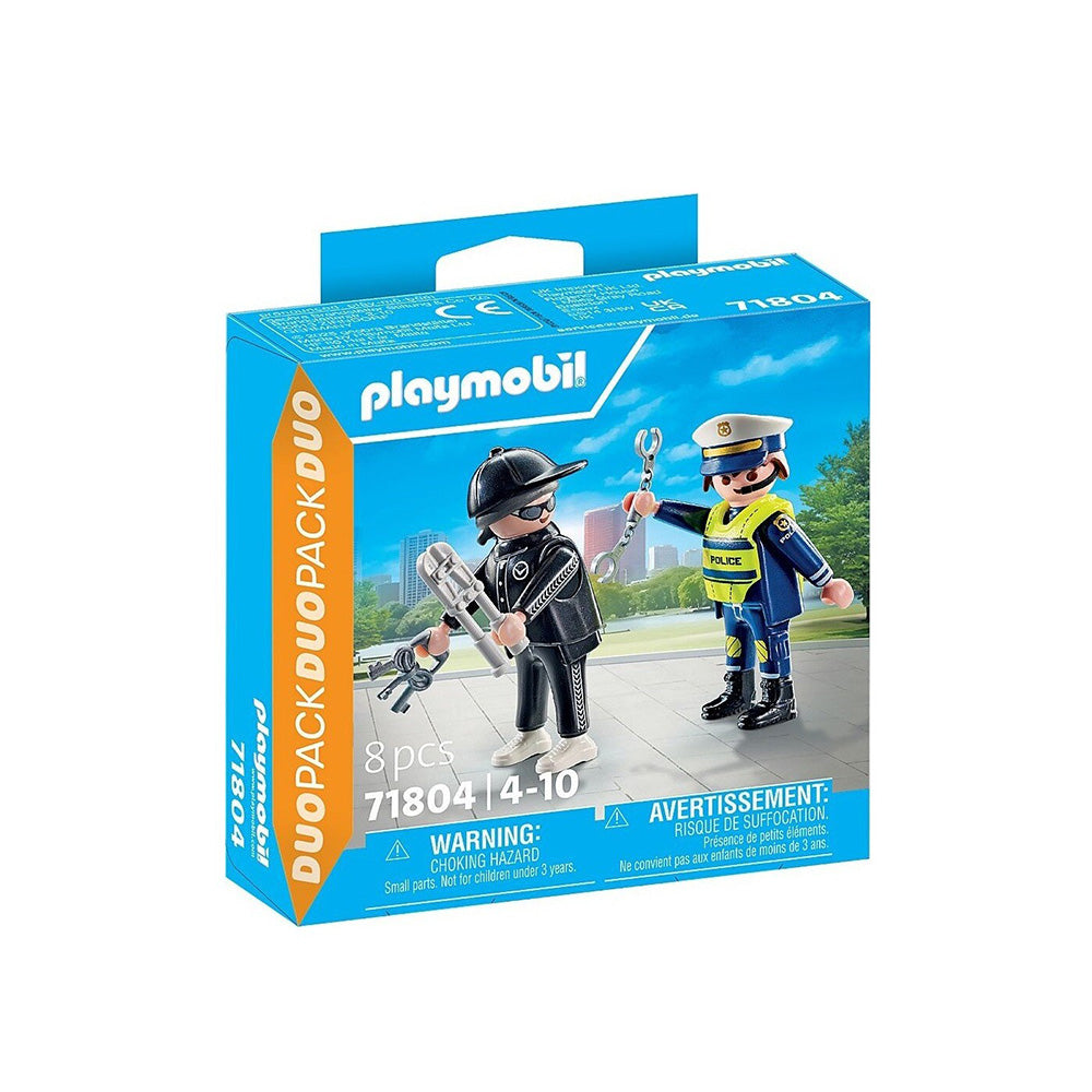 71804 Playmobil Duo Pack Αστυνόμος Και Διαρρήκτης 
