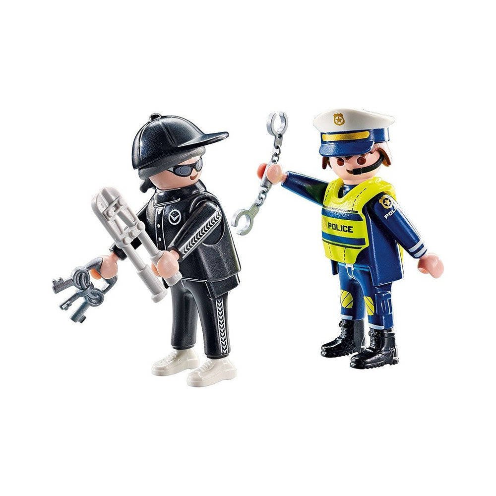 71804 Playmobil Duo Pack Αστυνόμος Και Διαρρήκτης 