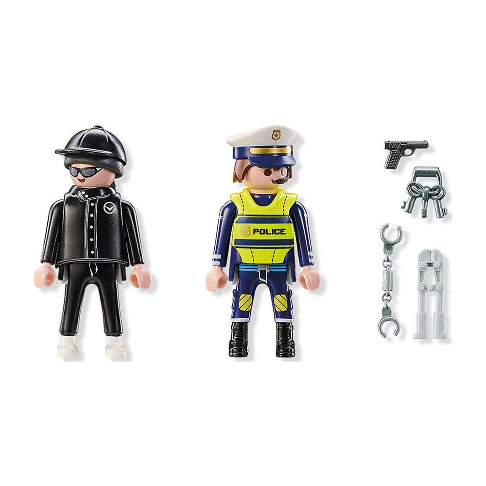 71804 Playmobil Duo Pack Αστυνόμος Και Διαρρήκτης 