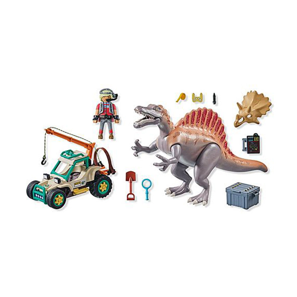 71820 Playmobil Dinos Επίθεση Σπινόσαυρου Στο Εξερευνητικό Όχημα