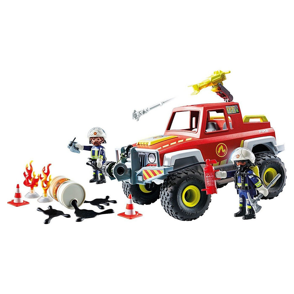 71824 Playmobil Action Heroes Πυροσβεστικό Όχημα 4x4 