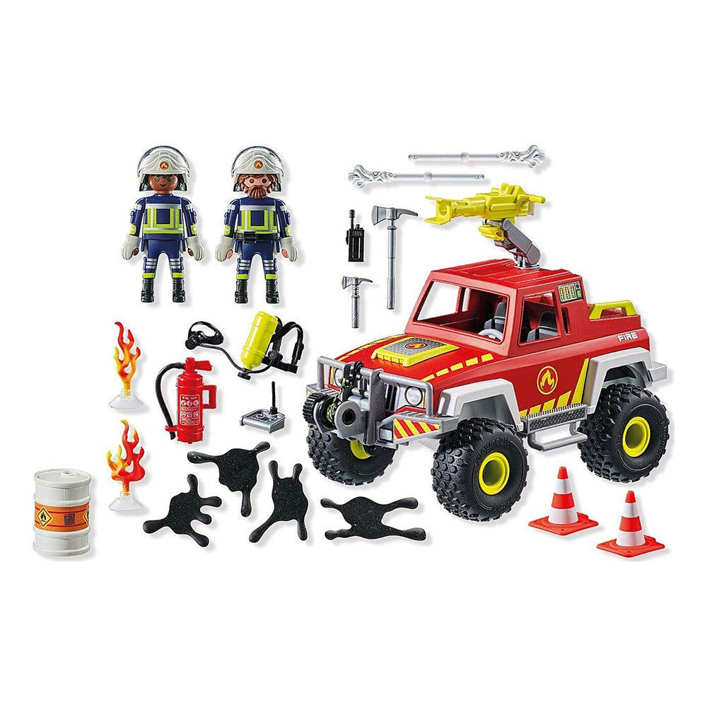 71824 Playmobil Action Heroes Πυροσβεστικό Όχημα 4x4 