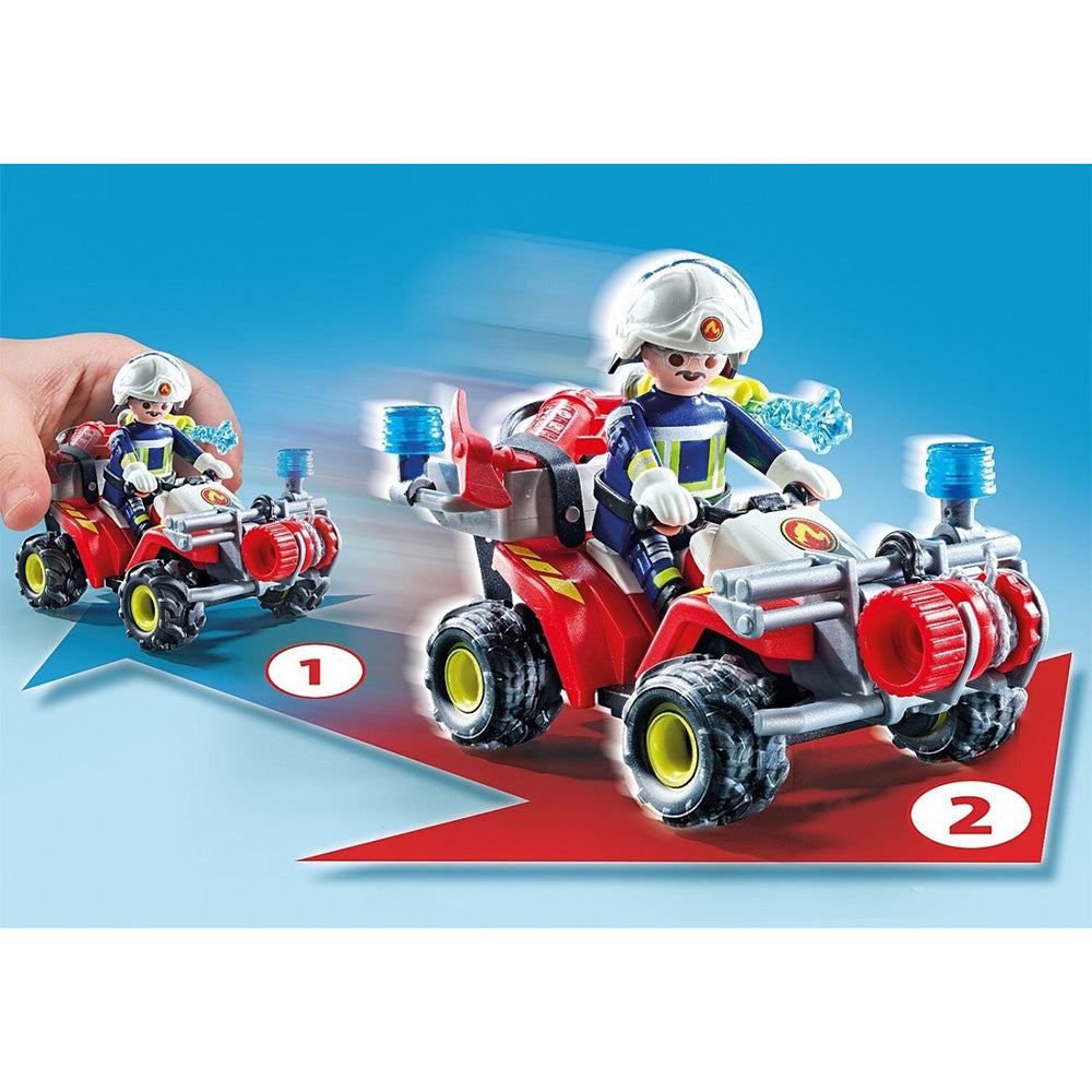 71825 Playmobil Action Heroes Πυροσβέστης Με Γουρούνα 