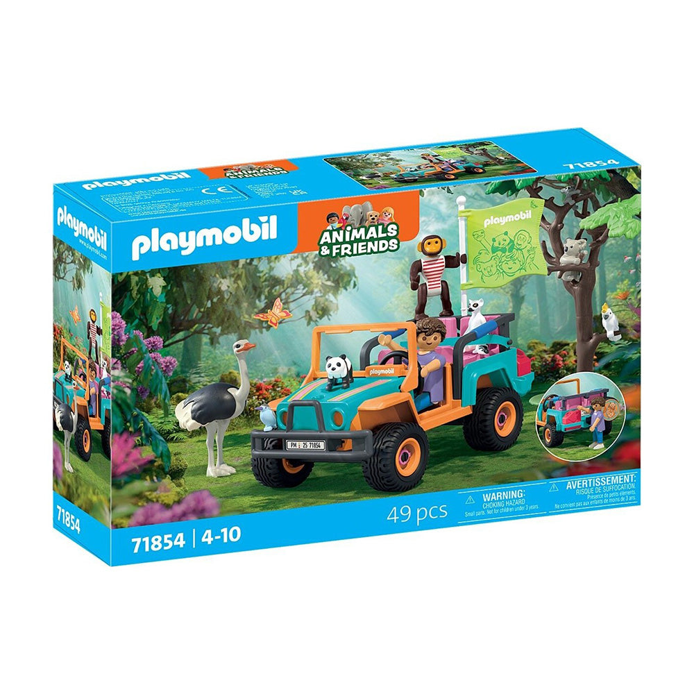 71854 Playmobil Animals & Friends Όχημα 4x4