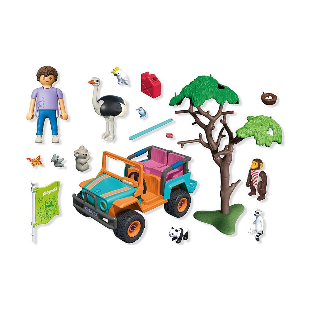 71854 Playmobil Animals & Friends Όχημα 4x4