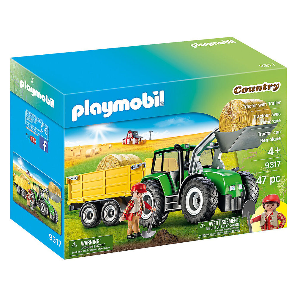 9317 Playmobil Country Τρακτέρ Με Ρυμουλκούμενη Καρότσα 
